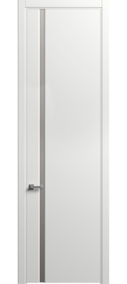 Межкомнатная дверь SKYLINE 104 Шелк, (90) Белый шелк, 600/700/800*2300 мм.